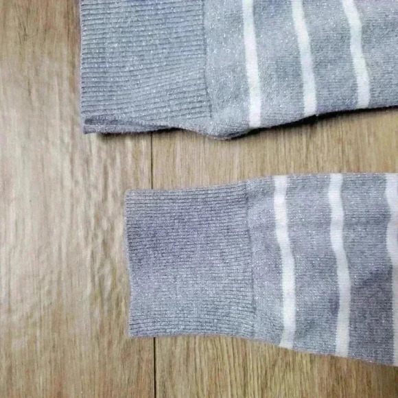 "Sparkle" Woman's Old Navy Striped Crew Sweater - Picture 5 of 5